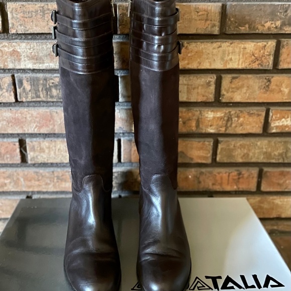 Knee High Leather, Suede Boots - Picture 3 of 3